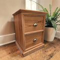 2 Drawer Timber Filing Cabinet - Side Table