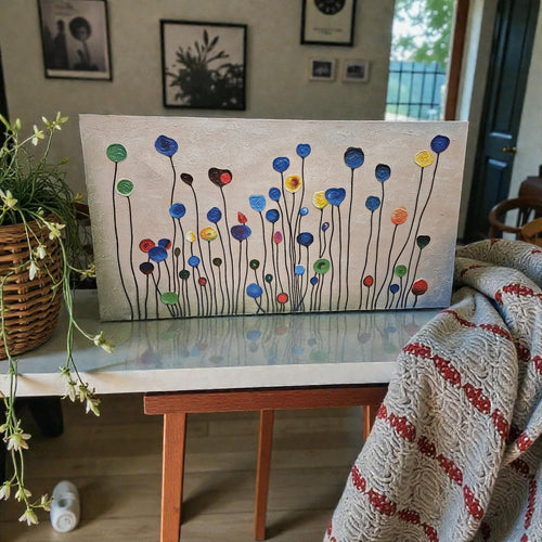 Abstract Canvas Painting (Dimensions: 80x150x4)