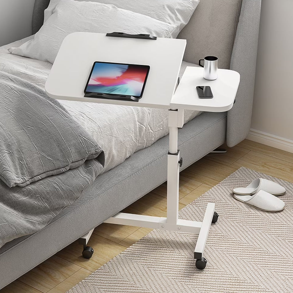 Adjustable Rolling Mobile Laptop Desk / Overbed Table