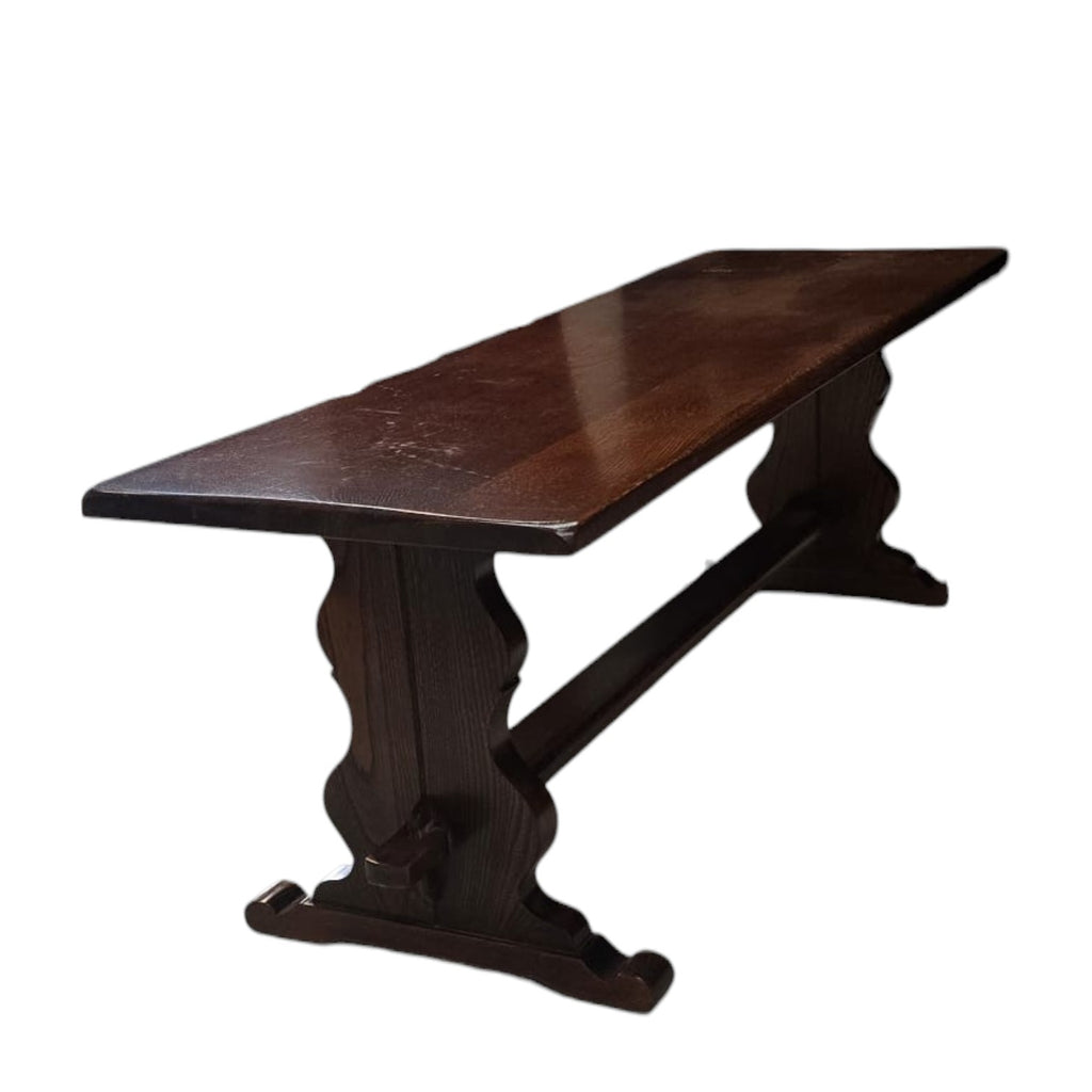 Antique French Refectory Trestle Table - Bench