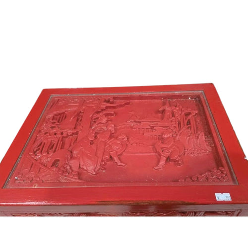 Antique Asian Side Table – Vintage Wooden Accent Table