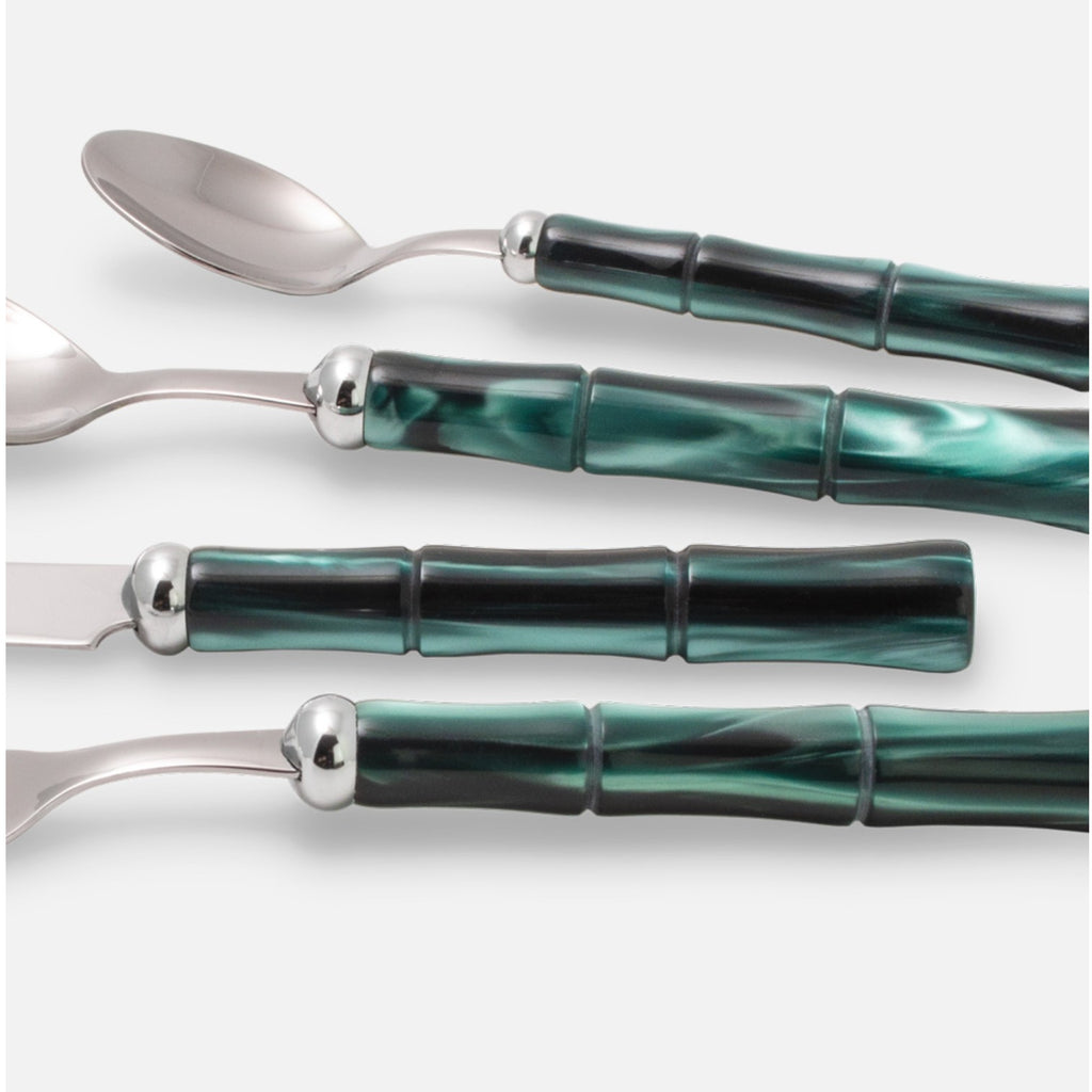 Bamboo-Style Stainless Steel Cutlery 9x Forks, 11x Spoons, 1x Knife $6 Each