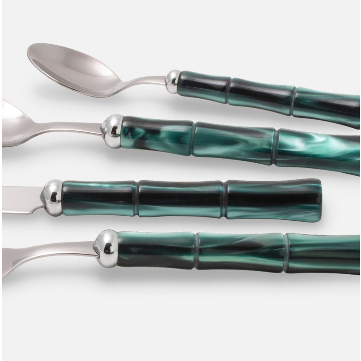 Bamboo-Style Stainless Steel Cutlery 9x Forks, 11x Spoons, 1x Knife $6 Each