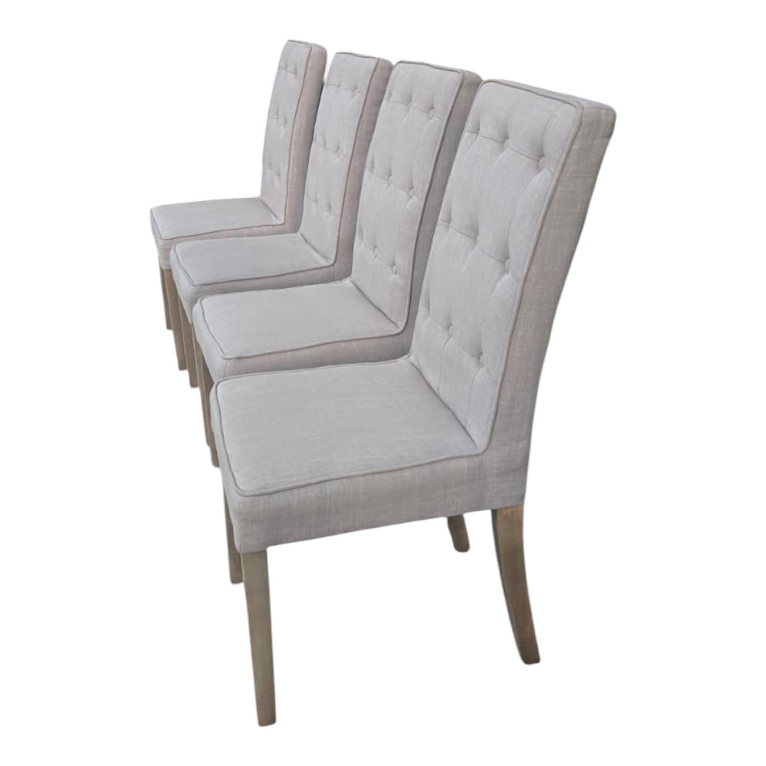 Beige Fabric Parsons Chairs 16 Available (Priced Each)