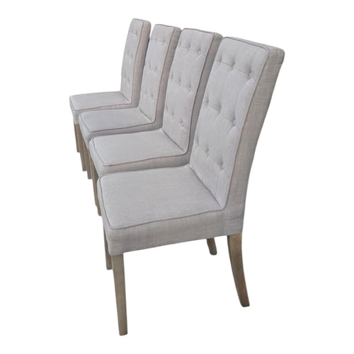 Beige Fabric Parsons Chairs 16 Available (Priced Each)