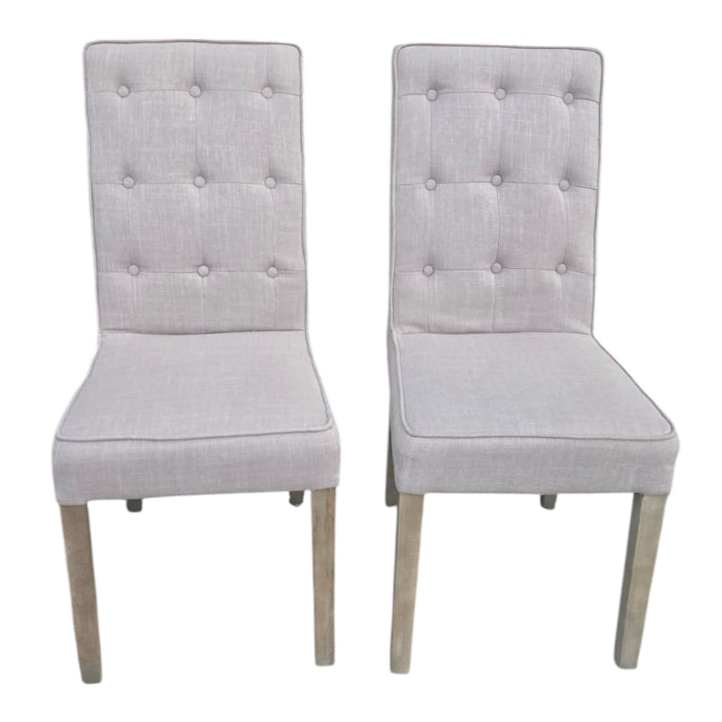 Beige Fabric Parsons Chairs 16 Available (Priced Each)