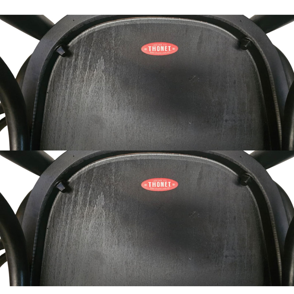 Black Bentwood Original Thonet No. 4 Cafe Daum X5 Chairs, X2 Stools ($150 Each)