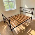 Black Metal Double Bed Frame