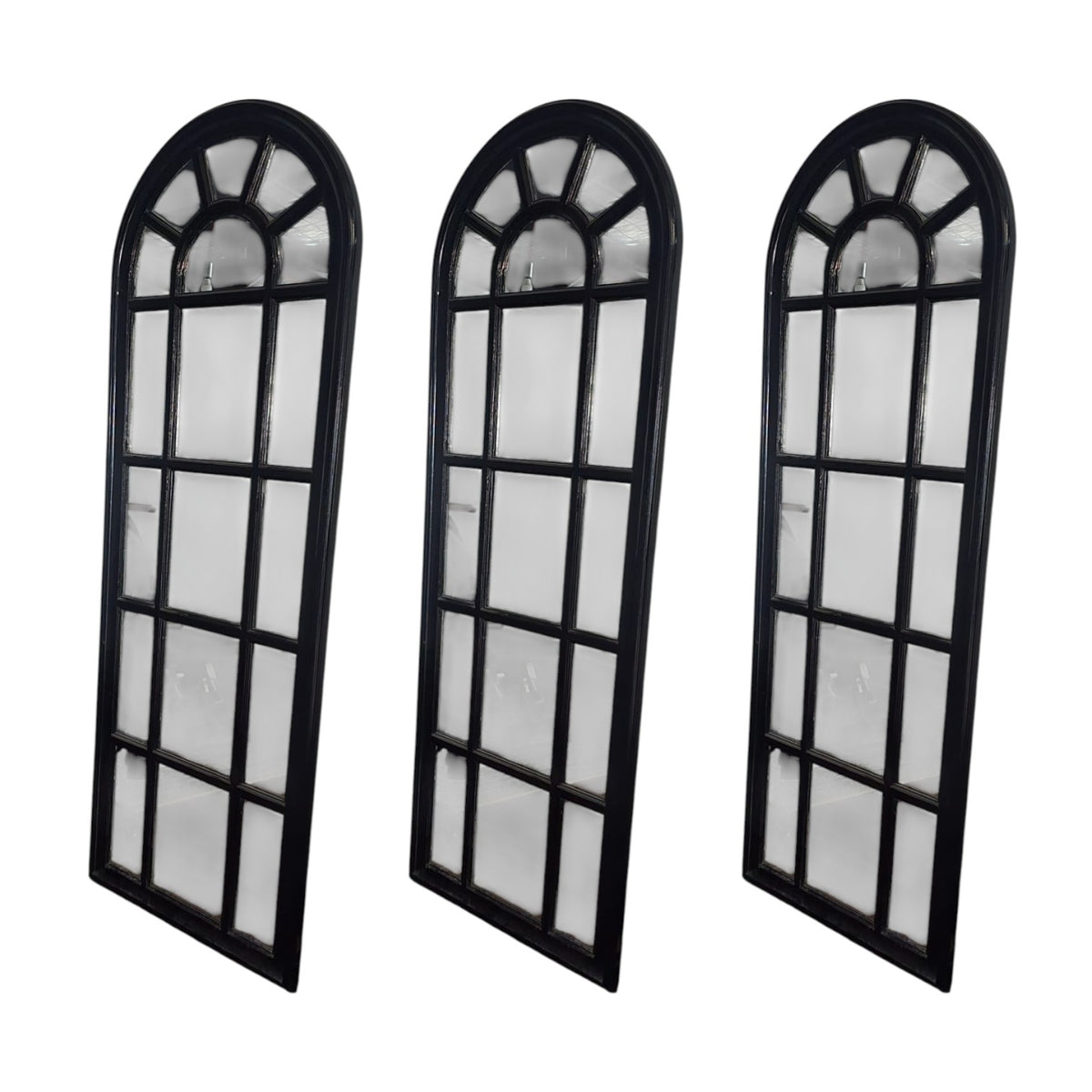 Open Window Style Mirrors Black Arched Window-Style Mirror – Secondhand Furniture Sydney