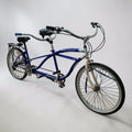 Blue Double Seat Beach Cruiser Bike