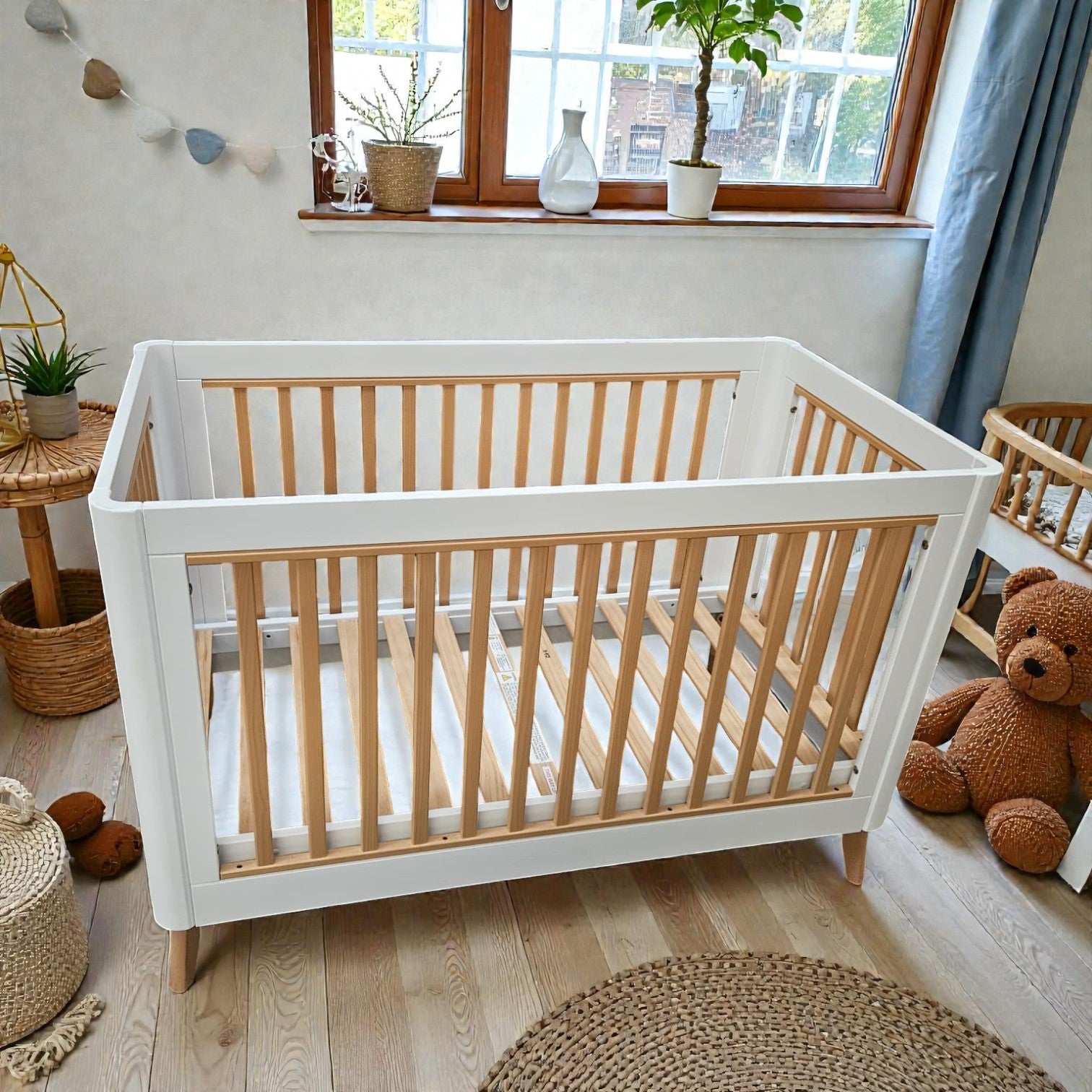 Boori Turin Compact Baby Cot (Dimensions: 92 X 137 X 75)