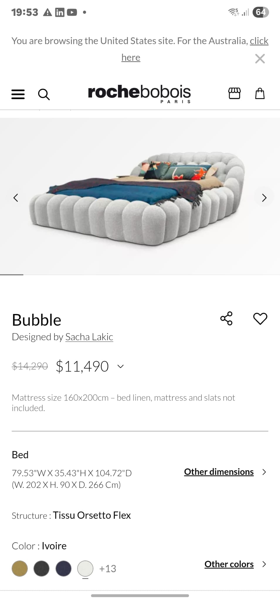 Modern Bubble Bed Frame Statement Bedroom Piece Sydney