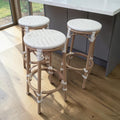 Butler Specialty Tobias Rattan Round Stools X3 (Priced Each)