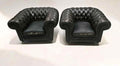 Chesterfield chairs x2 H70 W12