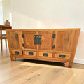 Chinese Country-Style Low Sideboard Cabinet (W 1.4 Metres, H 70cm X D 50cm)