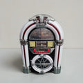 Classic 1950s Wurlitzer-Inspired Tabletop Retro-Style Mini Jukebox Radio 40cm
