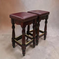 Colonial Style Bar Stools (Dimensions: 70x34x34) 35 Each