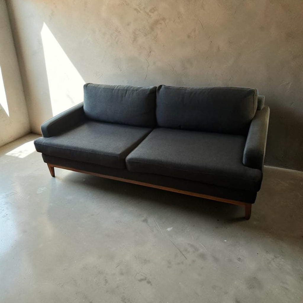 Dark-Grey Fabric Sofa Set
