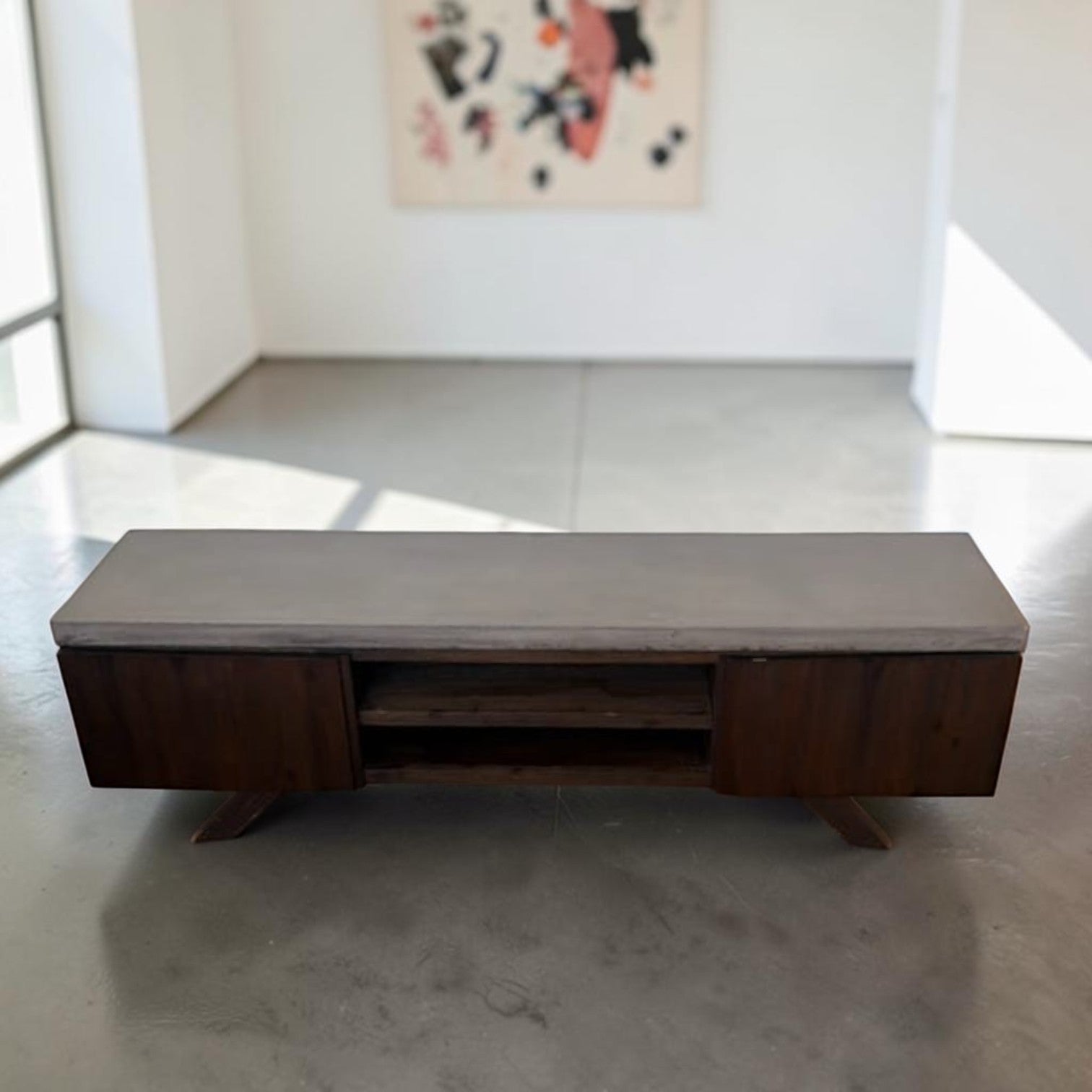 Dark Wood TV Unit