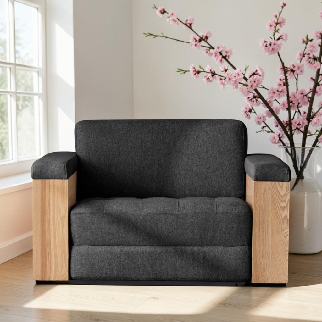 Ecosa Rio Timber Armchair Sofa Bed
