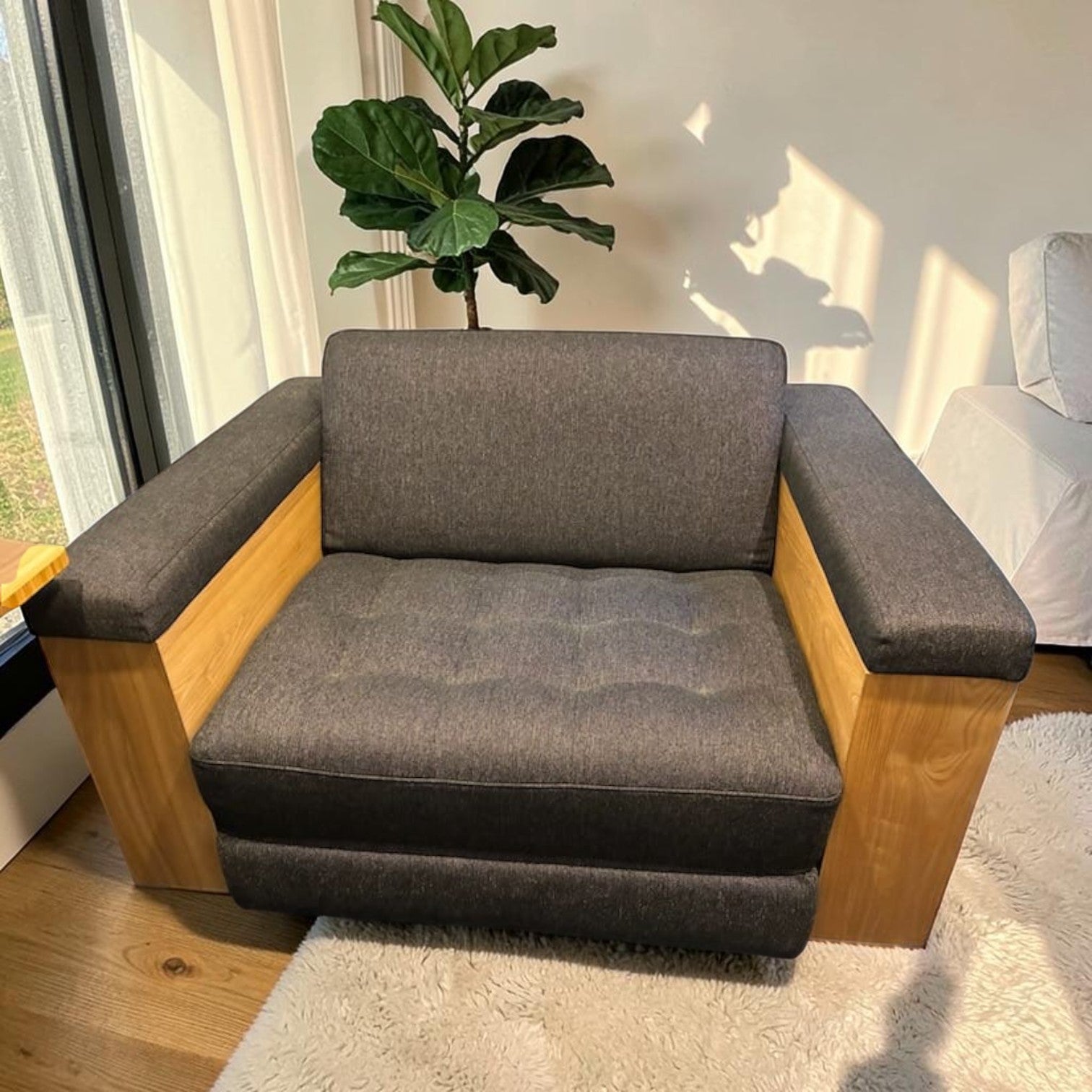 Ecosa Rio Timber Armchair Sofa Bed