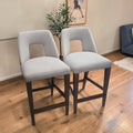Fabric-Upholstered Bar Stools X4