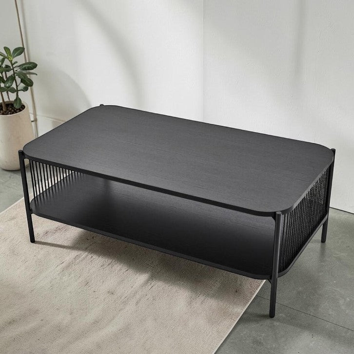 Fantastic Furniture Uma Black Rectangle Coffee Table