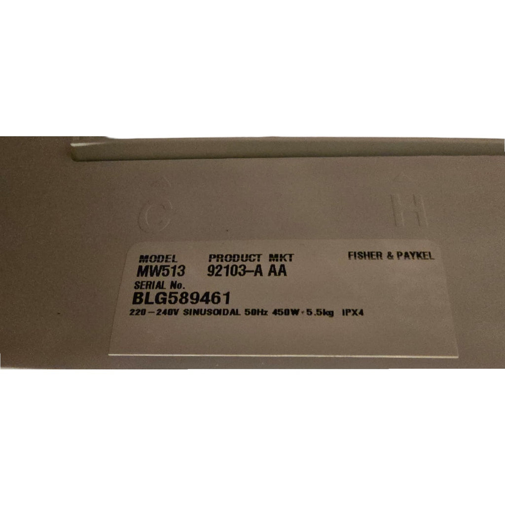 Fisher & Paykel Top Loading Washing Machine (Dimensions:100x54x55)