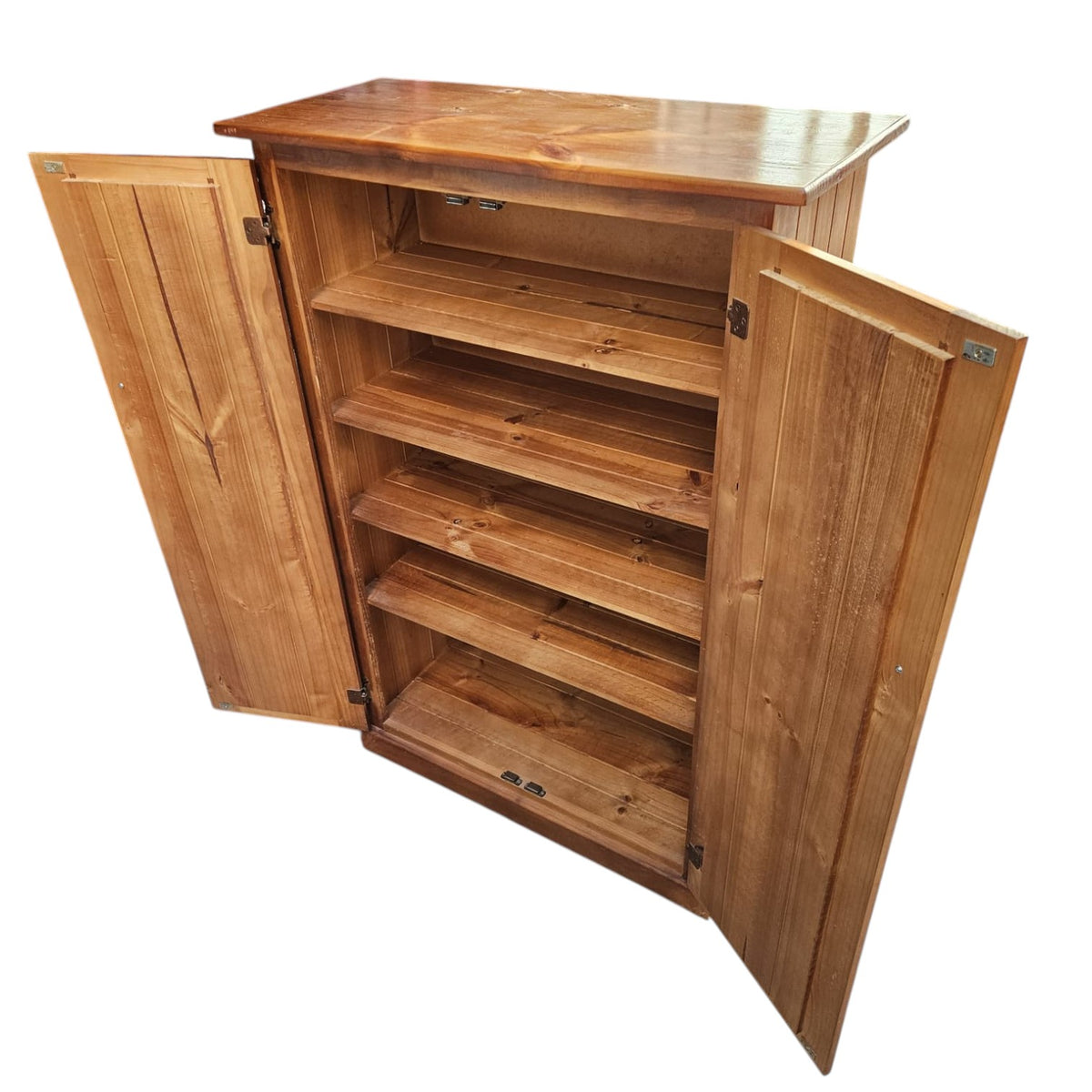 Freestanding Wooden Two-Door Storage Cabinet (Dimensions: 132x38x89)