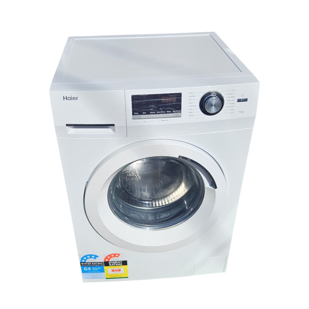Haier 7.5kg Front Load (Model: HWF75AW2) Washing Machine (Dimensions: 84x60x60)