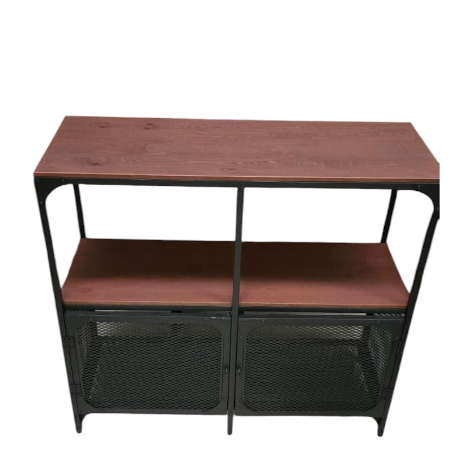 IKEA FJALLBO Shelving Unit In Black (Dimensions: 100x95 Cm)