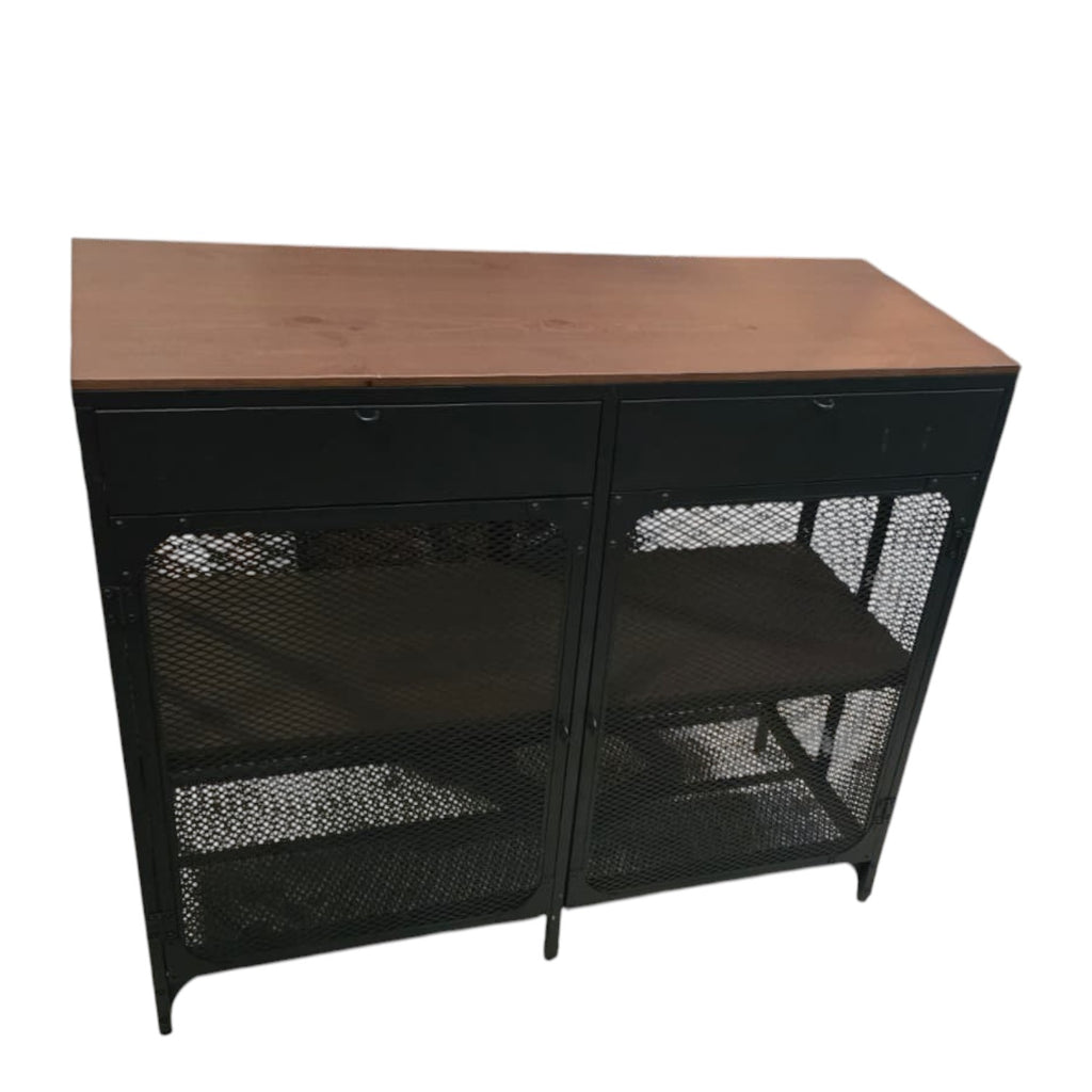 IKEA FJALLBO Sideboard In Black (Dimensions: 111x47x95 Cm)