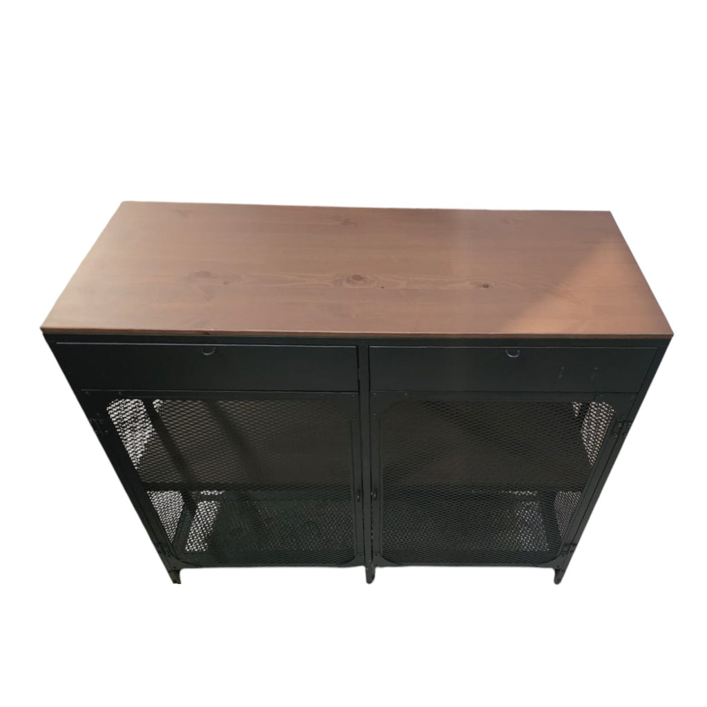 IKEA FJALLBO Sideboard In Black (Dimensions: 111x47x95 Cm)