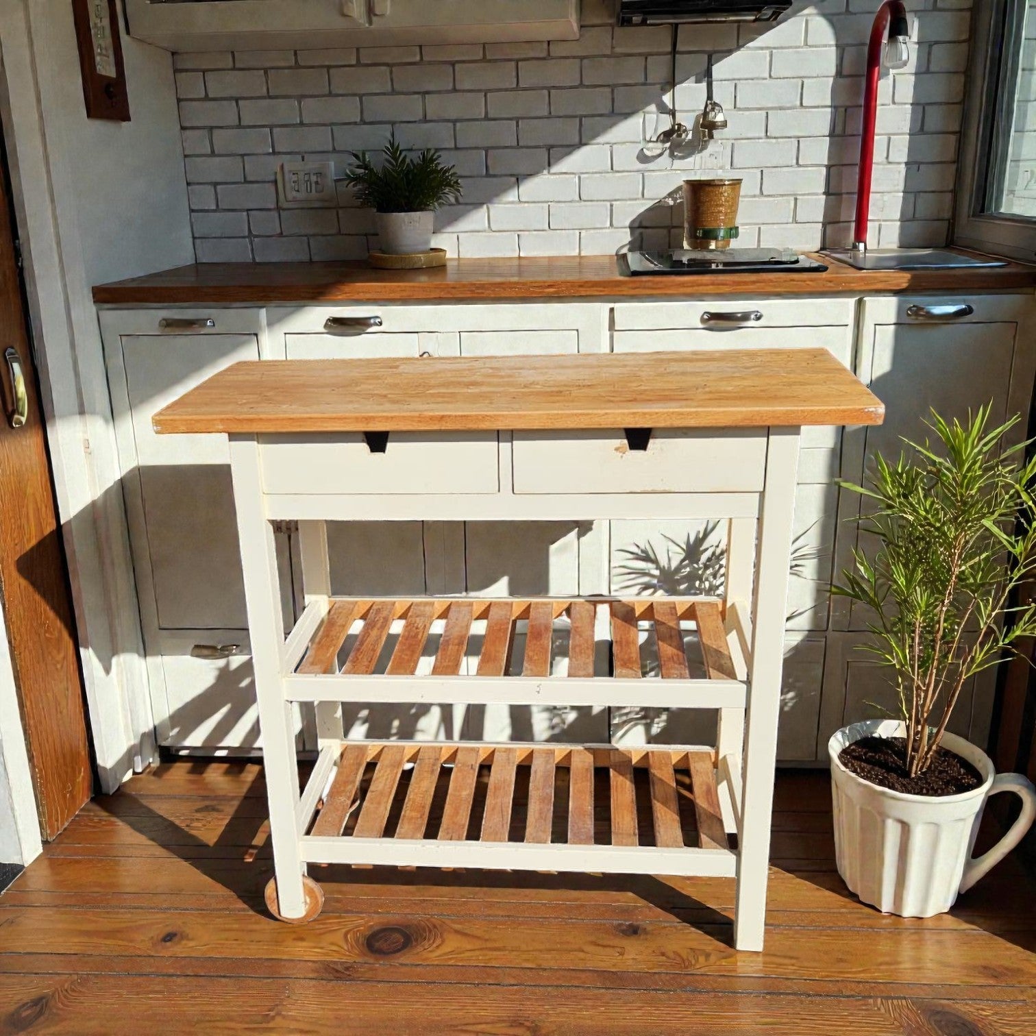 IKEA Förhöja Kitchen Cart (Dimensions: 90x100x44)