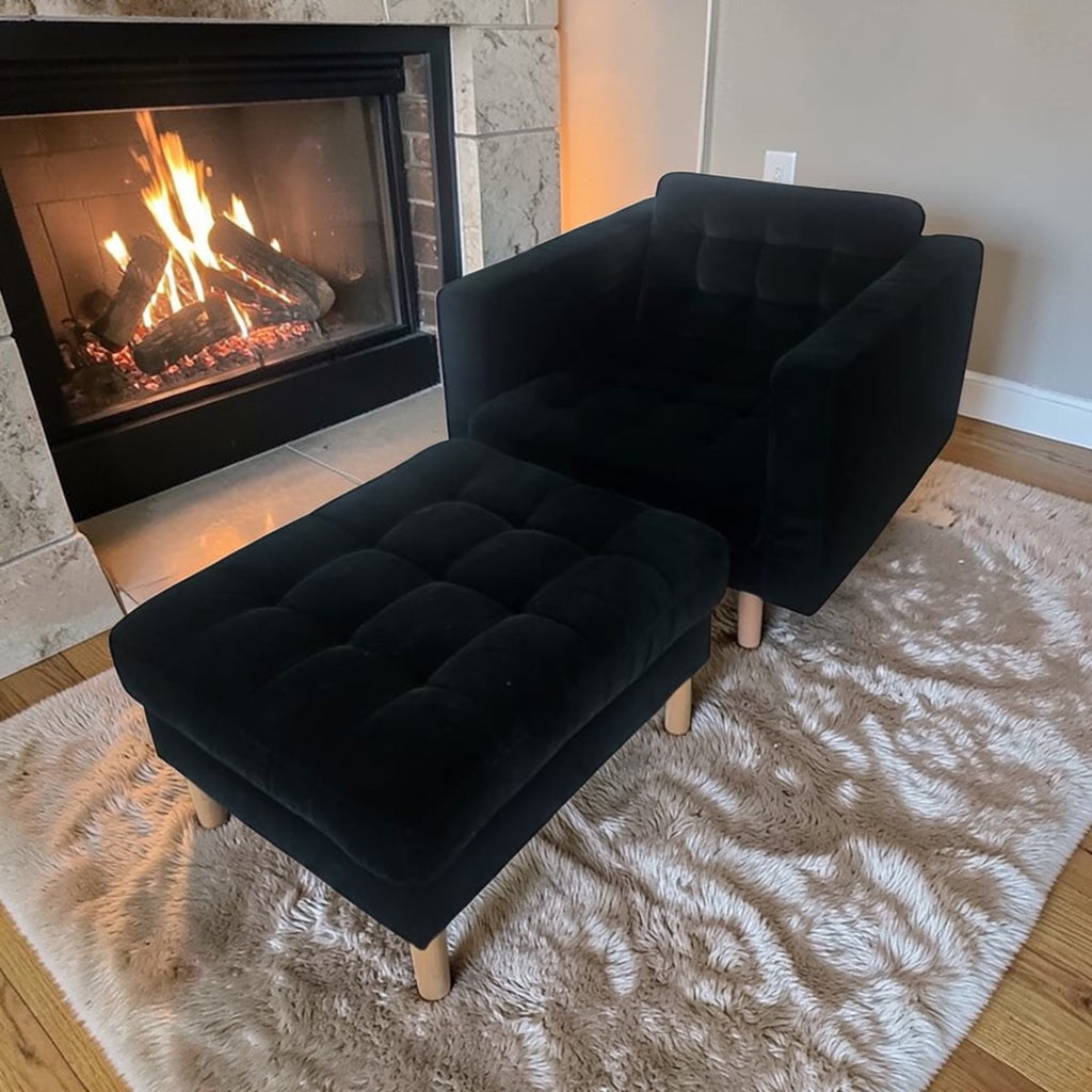 IKEA LANDSKRONA Armchair And Ottoman Set