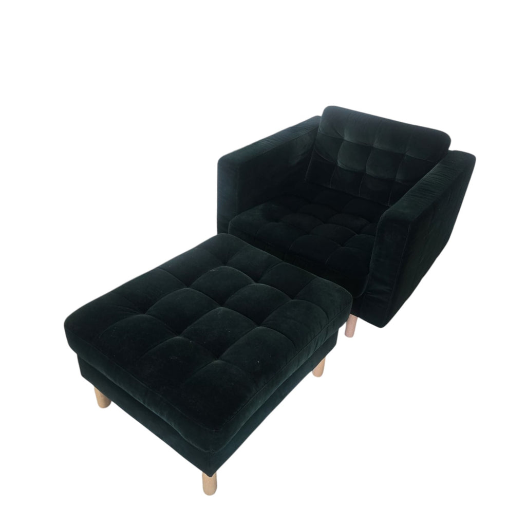 IKEA LANDSKRONA Armchair And Ottoman Set