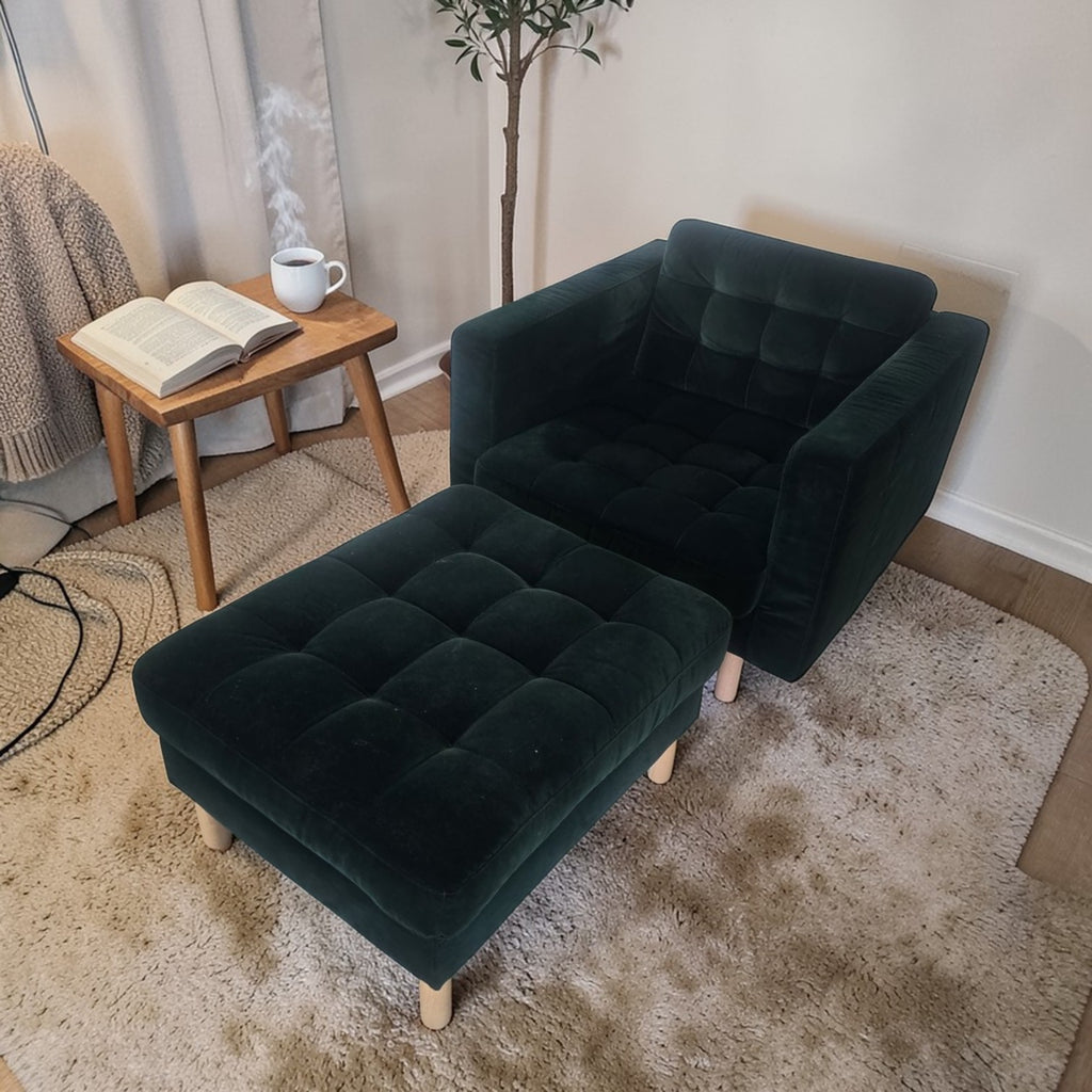 IKEA LANDSKRONA Armchair And Ottoman Set