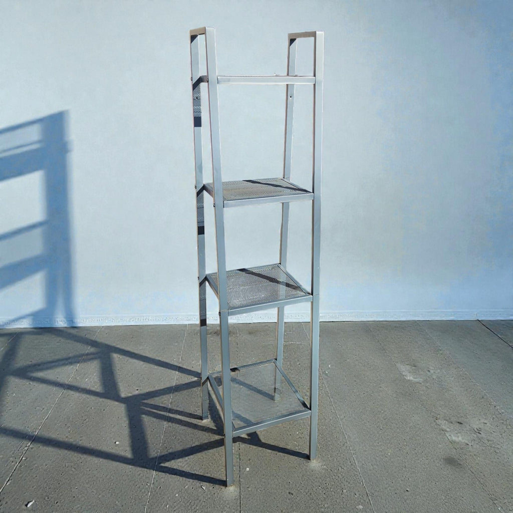 IKEA Lerberg Dark Gray Metal Shelf Unit (Dimensions: 148x35x32)