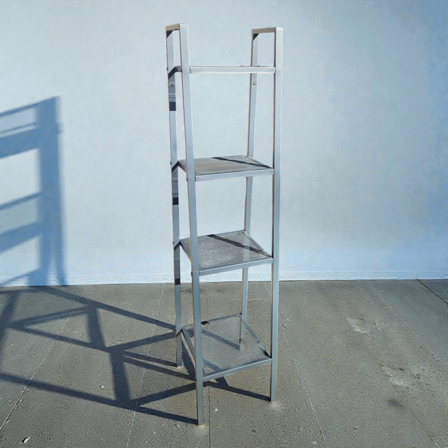IKEA Lerberg Dark Gray Metal Shelf Unit (Dimensions: 148x35x32)