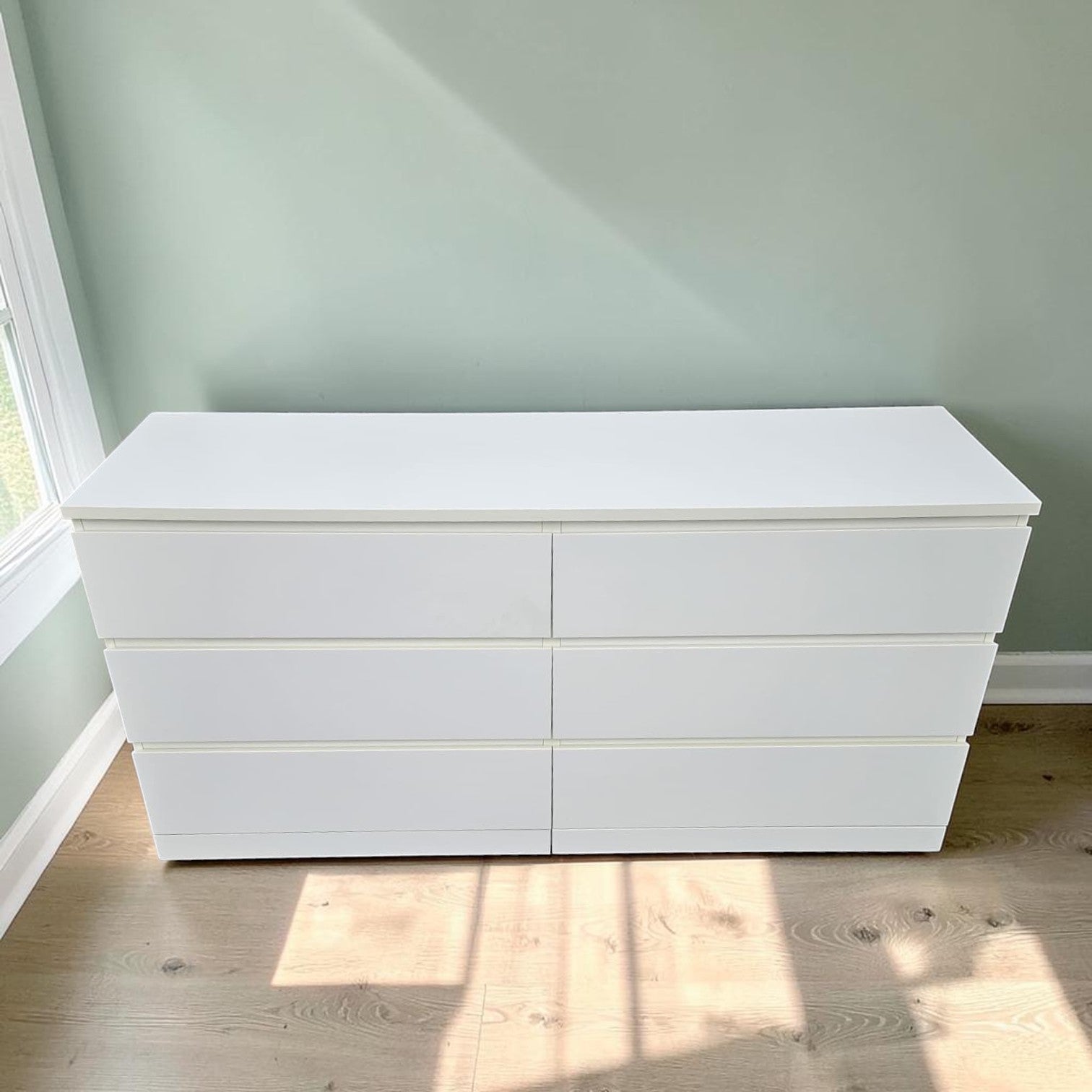IKEA MALM 6-drawer dresser, white, 160x78 cm