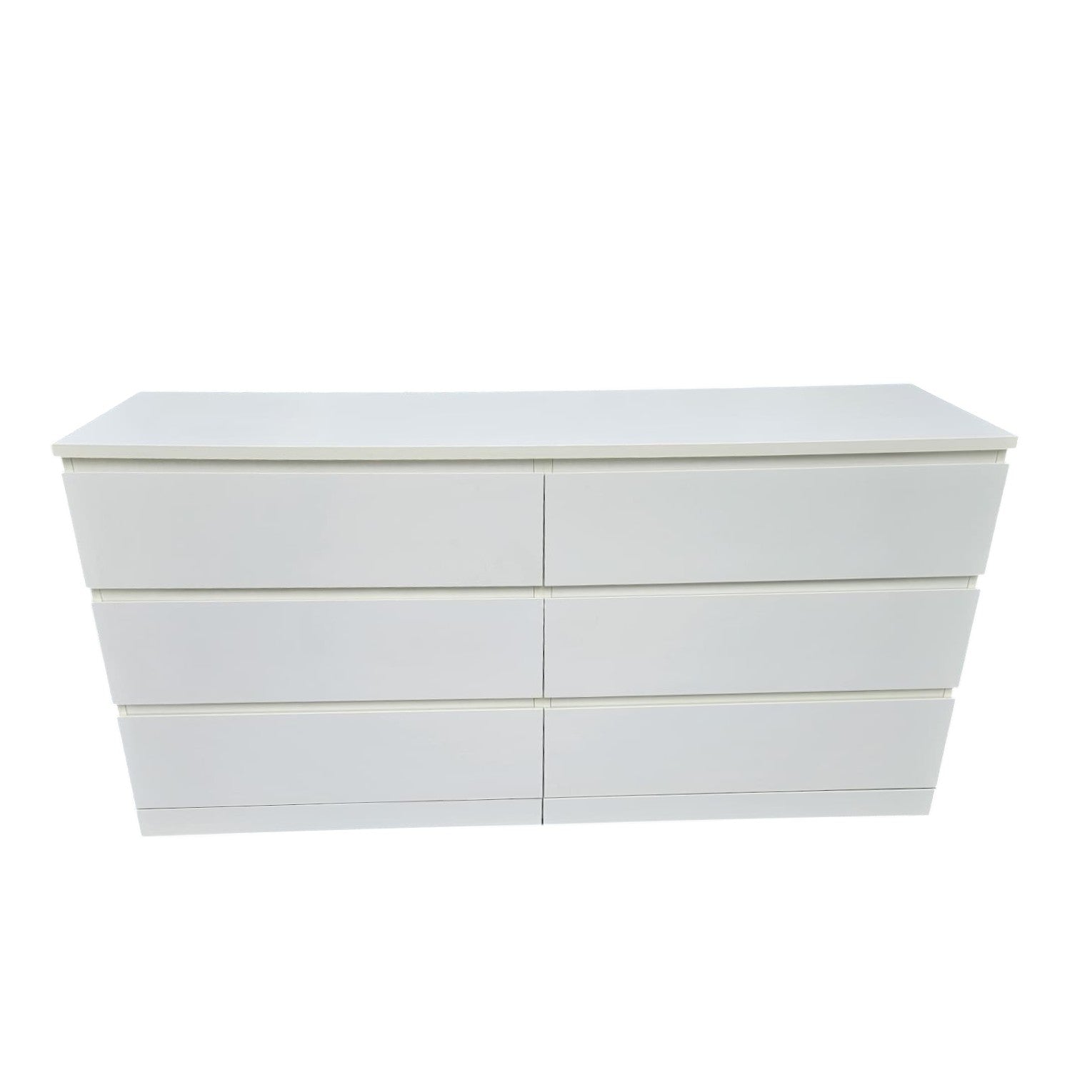 IKEA MALM 6-drawer dresser, white, 160x78 cm