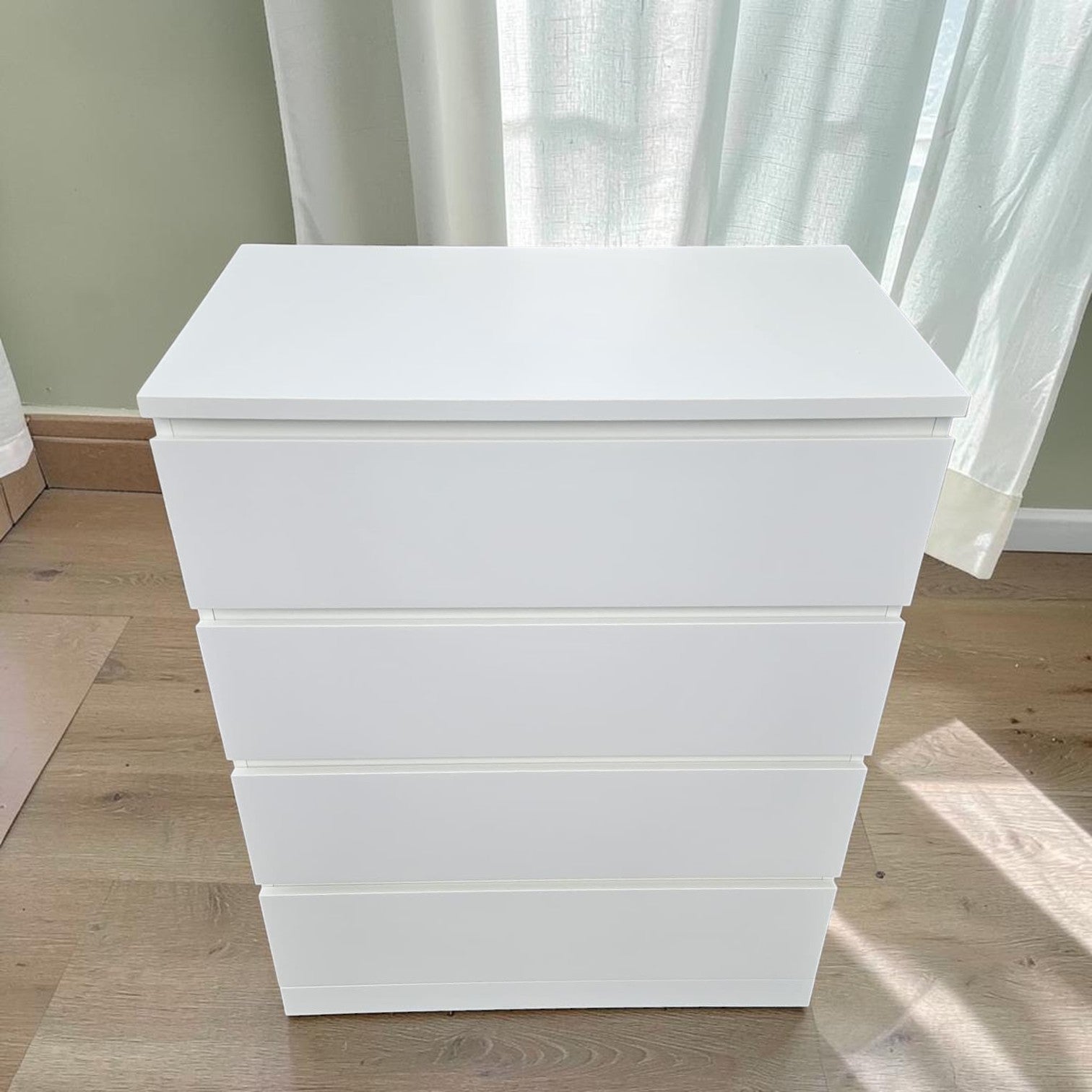 IKEA MALM Chest of 4 drawers, white, 80x100 cm
