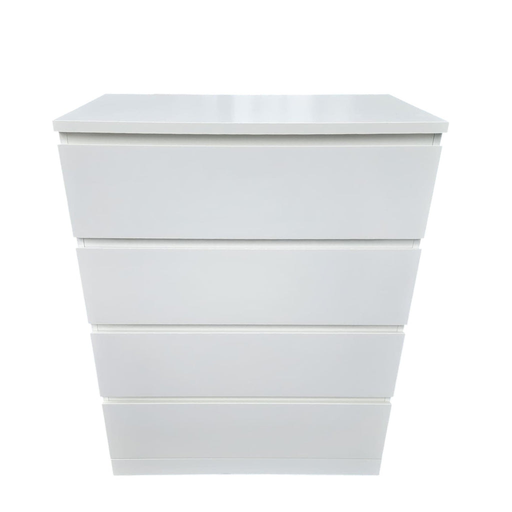 IKEA MALM Chest of 4 drawers, white, 80x100 cm