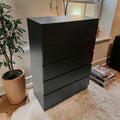 IKEA Malm 6 Drawers TallBoy Chest (Height: 1150 Cm, Depth: 400, Width: 800)