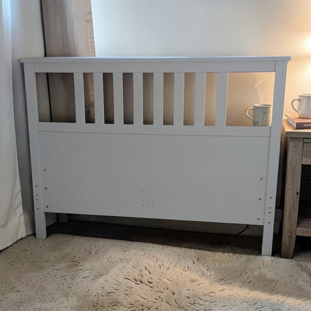 IKEA SONGESAND White Bed Frame With Mattress