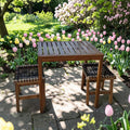 IKEA Slatted Rectangular Wooden Outdoor Patio Set (75x 63 Cm)