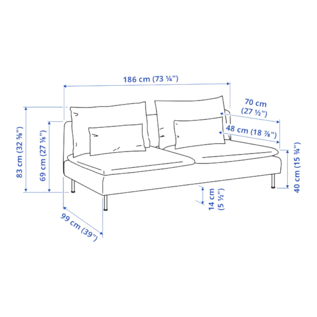 Ikea Söderhamn Seating Series Sofa In Dark Gray