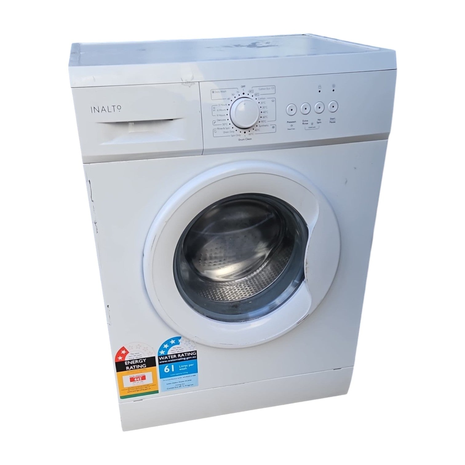 Inalto Front Load Washing Machine (Dimensions: 84x59x50)