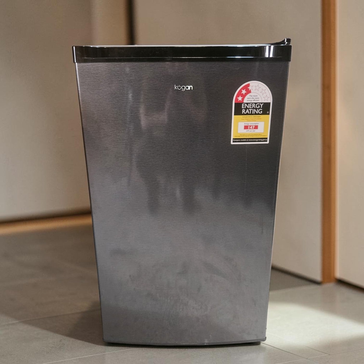 Kogan Compact Single Door Bar Refrigerator (Dimensions 85x50x55)