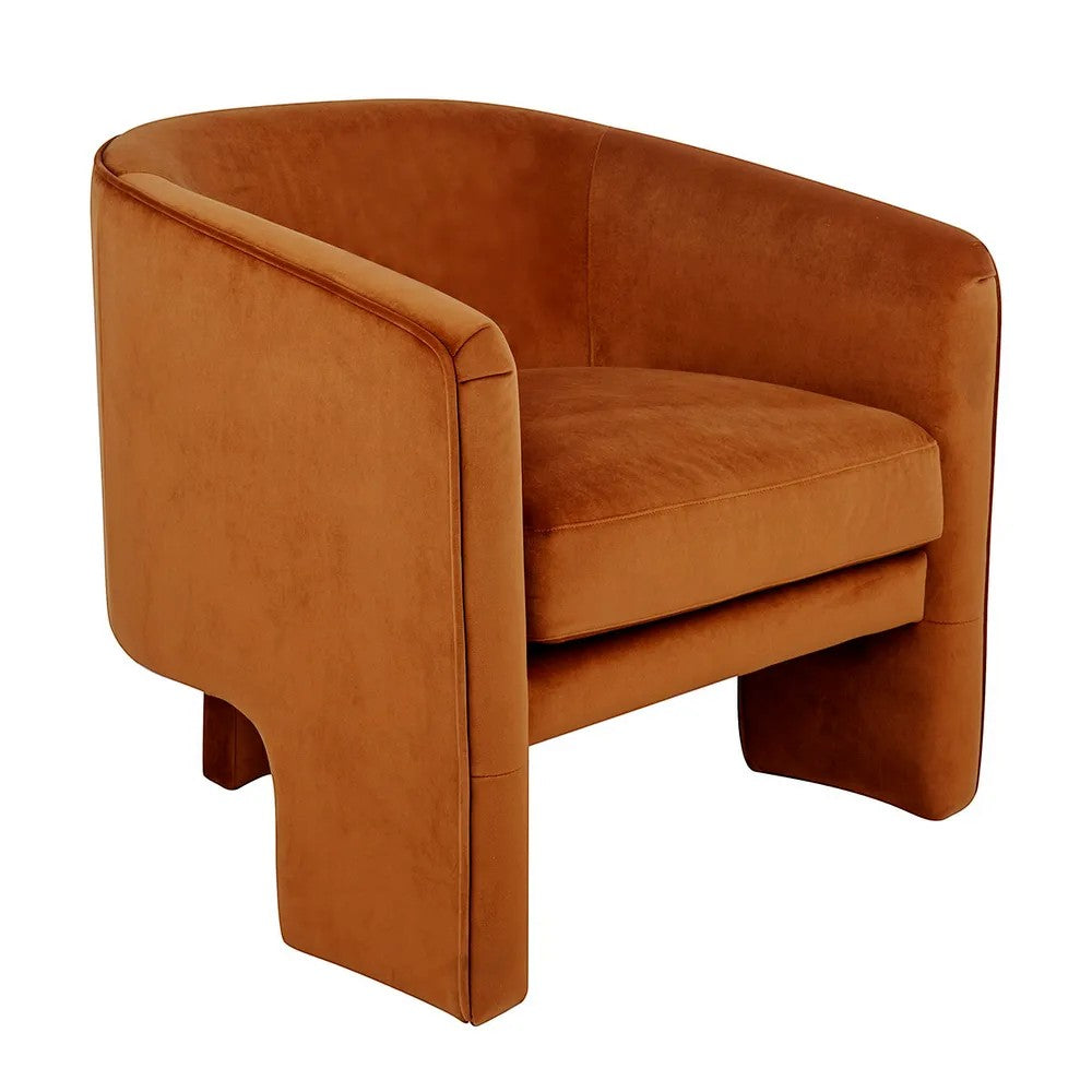 Kylie Arm Chair - Caramel Velvet (Priced Each)